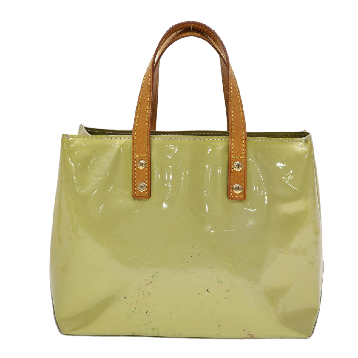 LOUIS VUITTON Monogram Vernis Reade PM Hand Bag Gris M91145 LV 45332