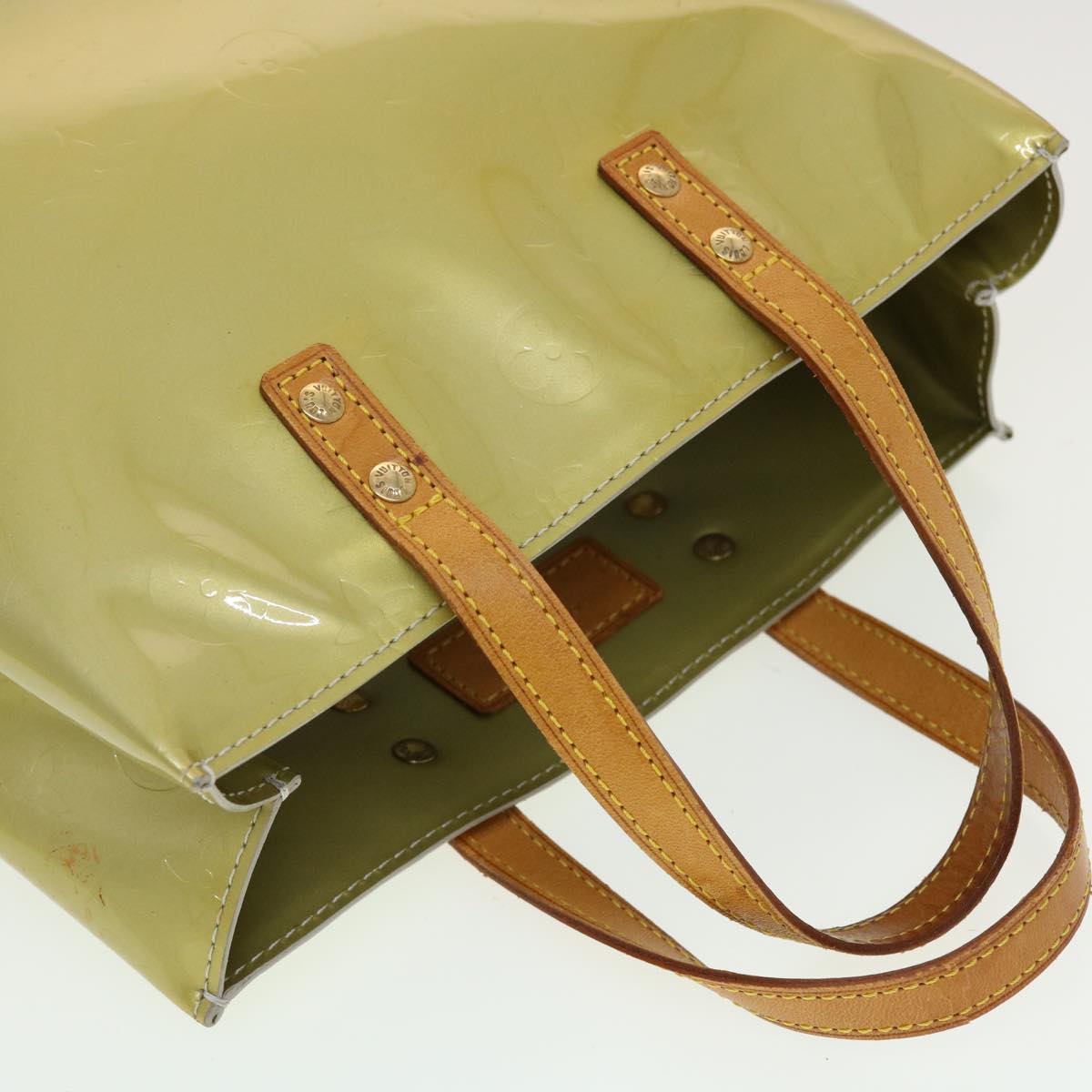 LOUIS VUITTON Monogram Vernis Reade PM Hand Bag Gris M91145 LV 45332