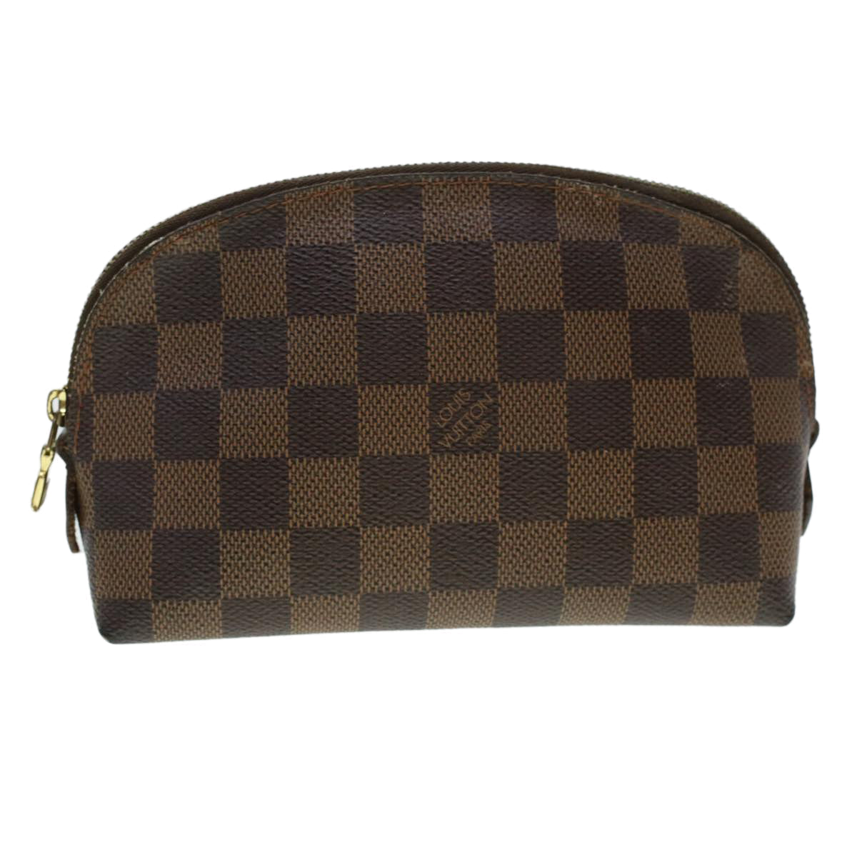 LOUIS VUITTON Damier Ebene Pochette Cosmetic PM Pouch N47516 LV 45335