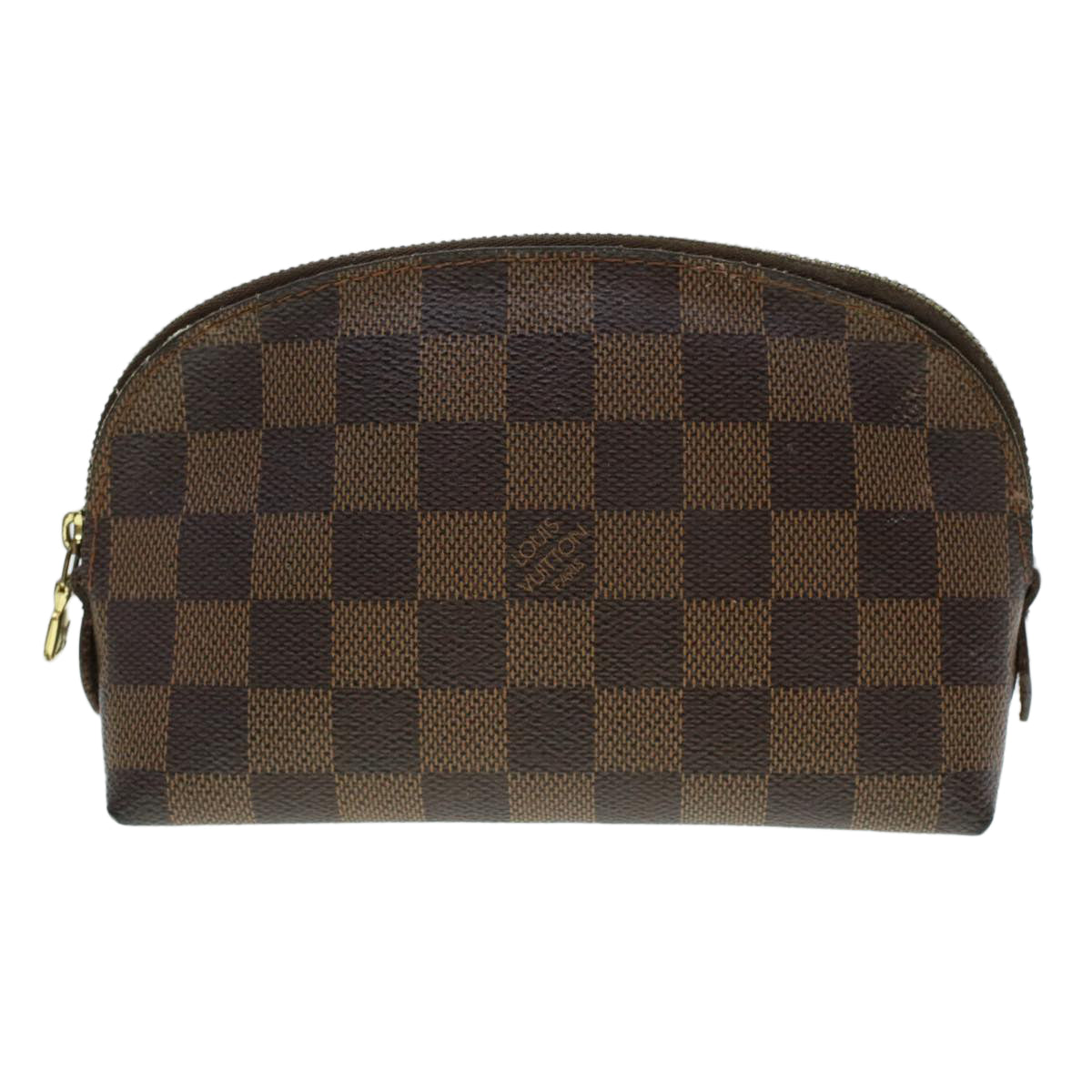 LOUIS VUITTON Damier Ebene Pochette Cosmetic PM Pouch N47516 LV 45335