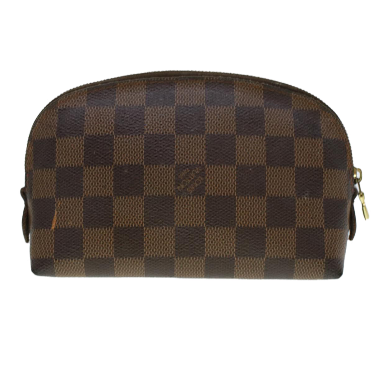 LOUIS VUITTON Damier Ebene Pochette Cosmetic PM Pouch N47516 LV 45335