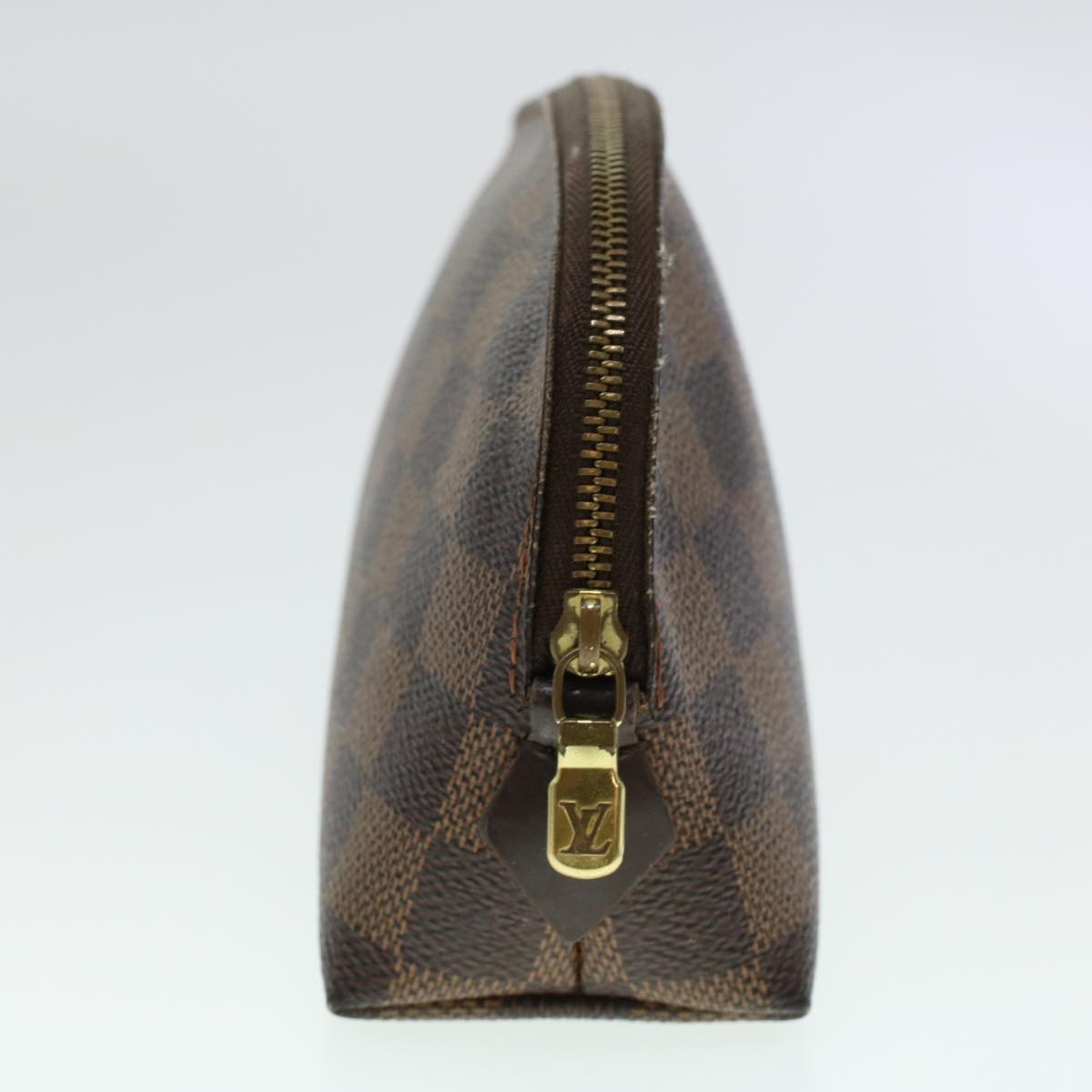 LOUIS VUITTON Damier Ebene Pochette Cosmetic PM Pouch N47516 LV 45335