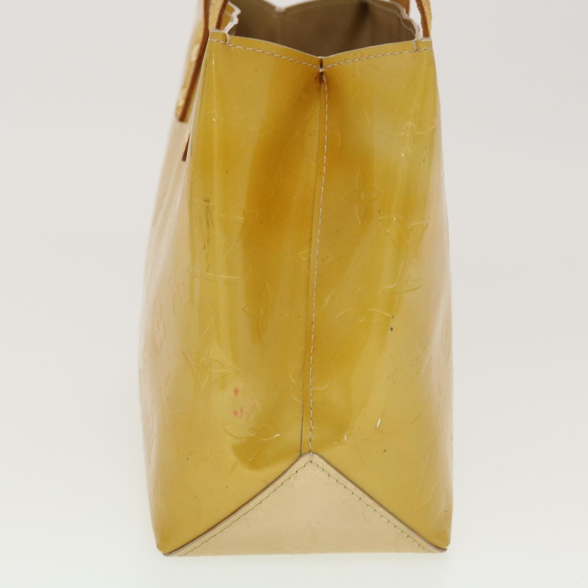 LOUIS VUITTON Monogram Vernis Reade PM Hand Bag Beige M91334 LV 45340