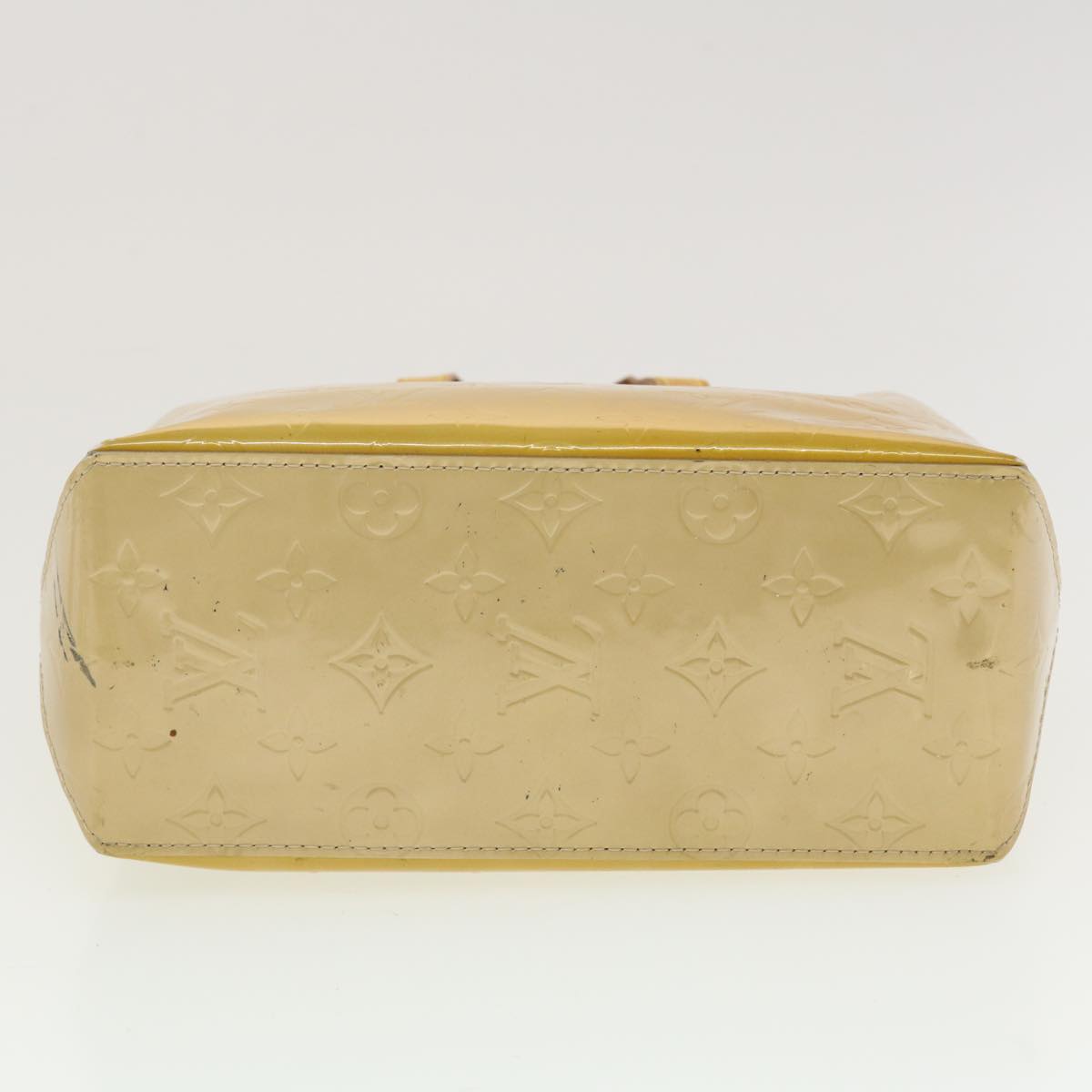 LOUIS VUITTON Monogram Vernis Reade PM Hand Bag Beige M91334 LV 45340