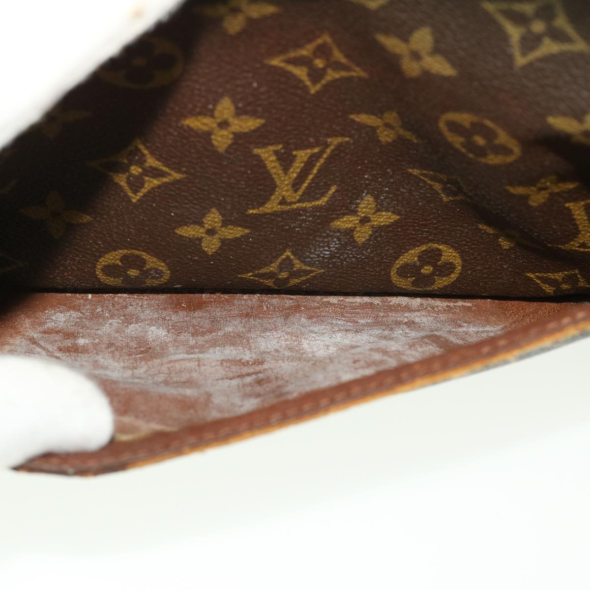 LOUIS VUITTON Monogram Compiegne 28 Clutch Bag M51845 LV 45342