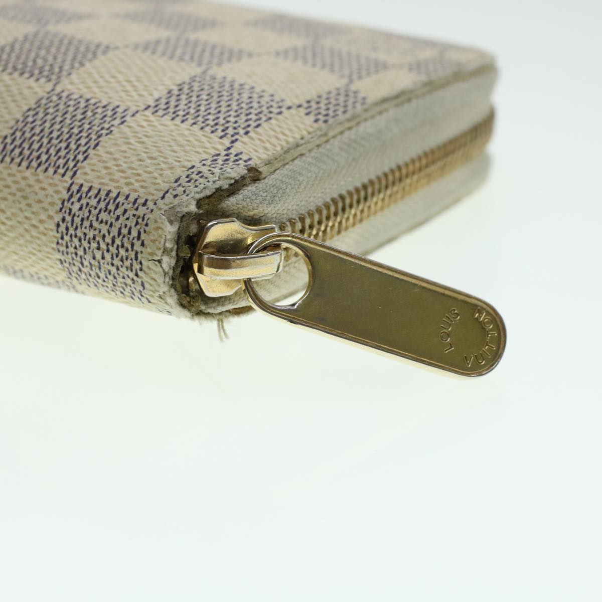 LOUIS VUITTON Damier Azur Illustre Balloon Zippy Wallet N63006 LV 45344