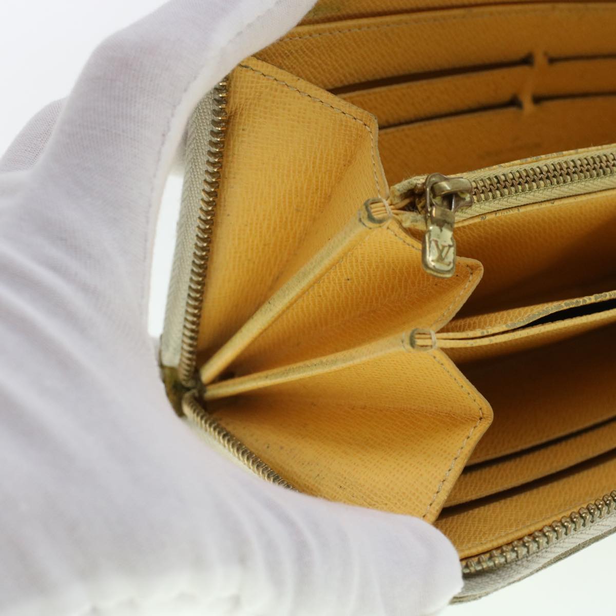 LOUIS VUITTON Damier Azur Illustre Balloon Zippy Wallet N63006 LV 45344