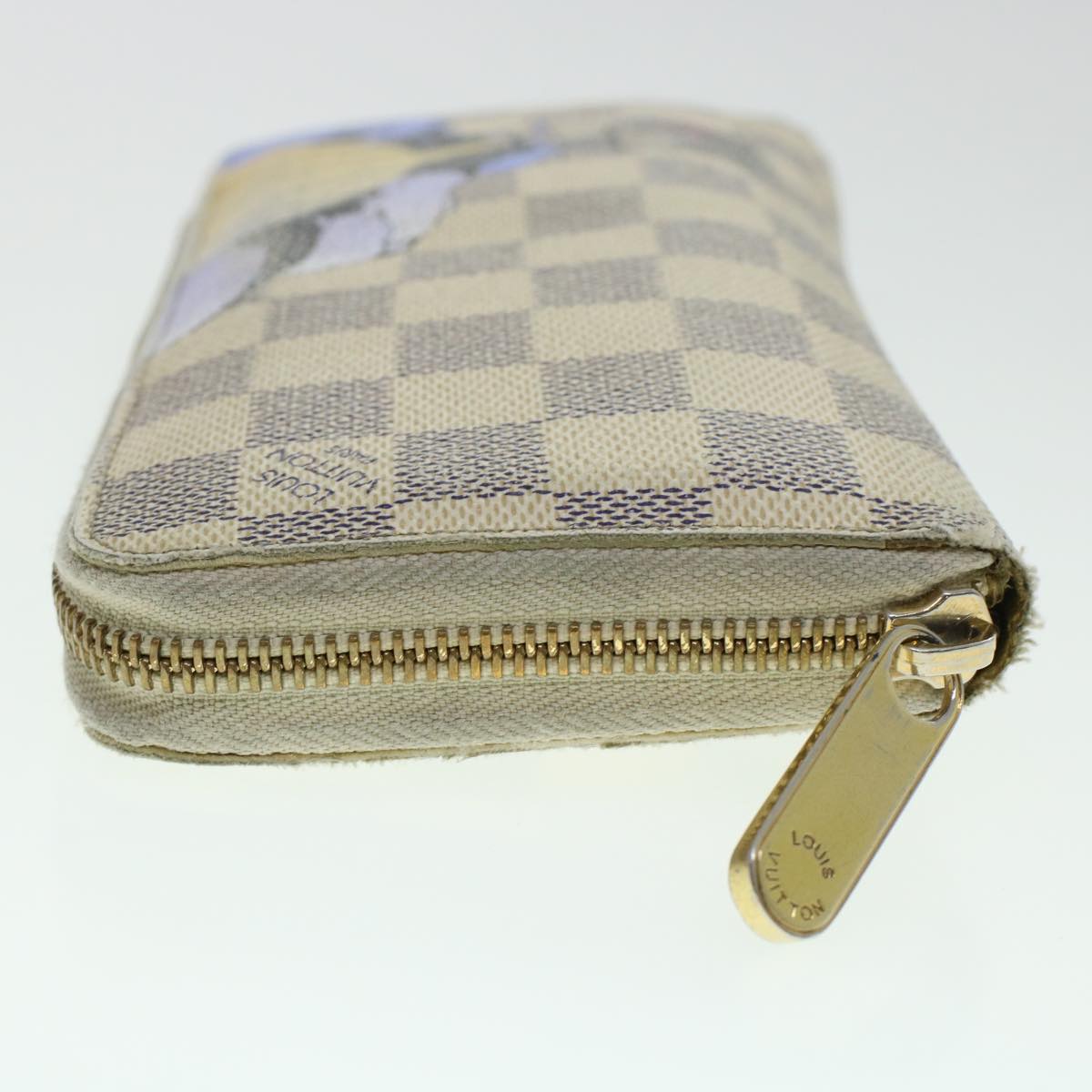 LOUIS VUITTON Damier Azur Illustre Balloon Zippy Wallet N63006 LV 45344