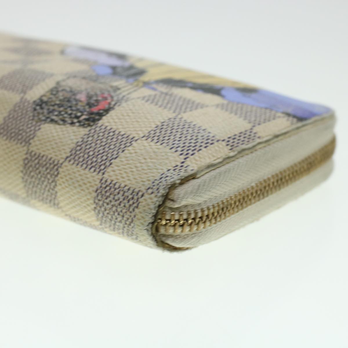 LOUIS VUITTON Damier Azur Illustre Balloon Zippy Wallet N63006 LV 45344