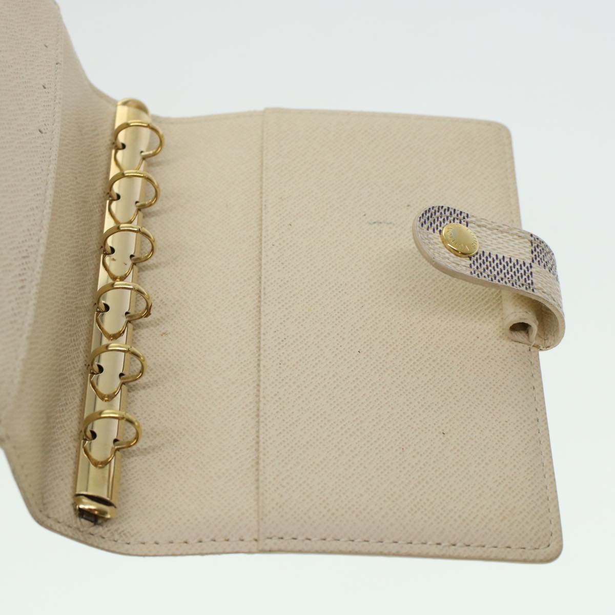 LOUIS VUITTON Damier Azur Agenda PM Day Planner Cover R20706 LV 45347