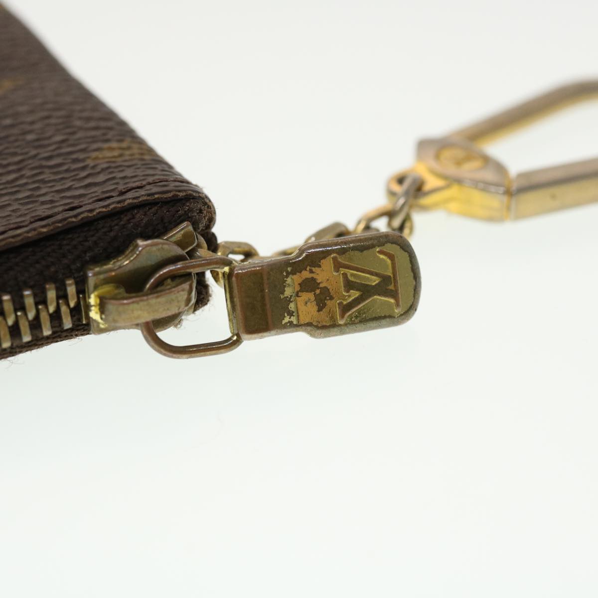 LOUIS VUITTON Monogram Pochette Cles Coin Purse M62650 LV 45350