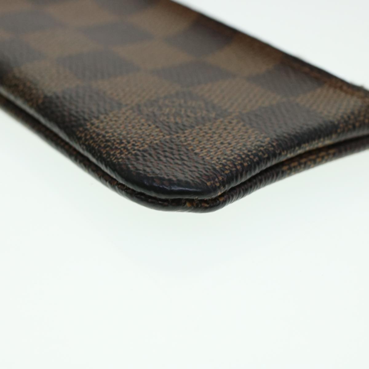 LOUIS VUITTON Damier Ebene Pochette Cles Coin Purse N62658 LV 45352