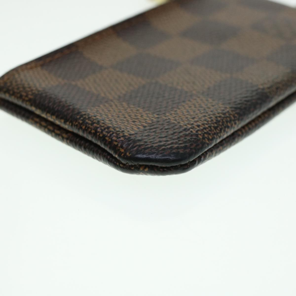 LOUIS VUITTON Damier Ebene Pochette Cles Coin Purse N62658 LV 45352