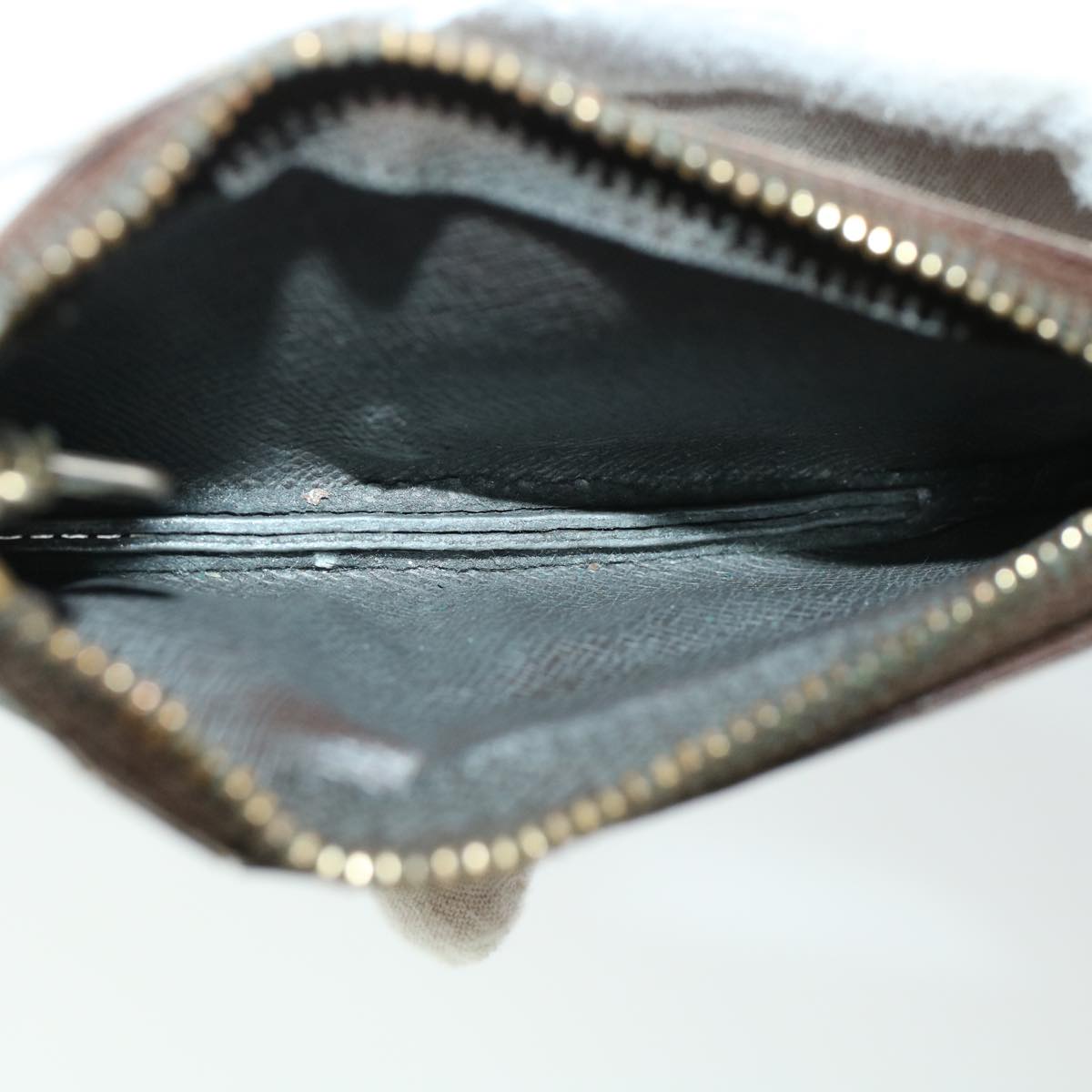 LOUIS VUITTON Damier Ebene Pochette Cles Coin Purse N62658 LV 45352