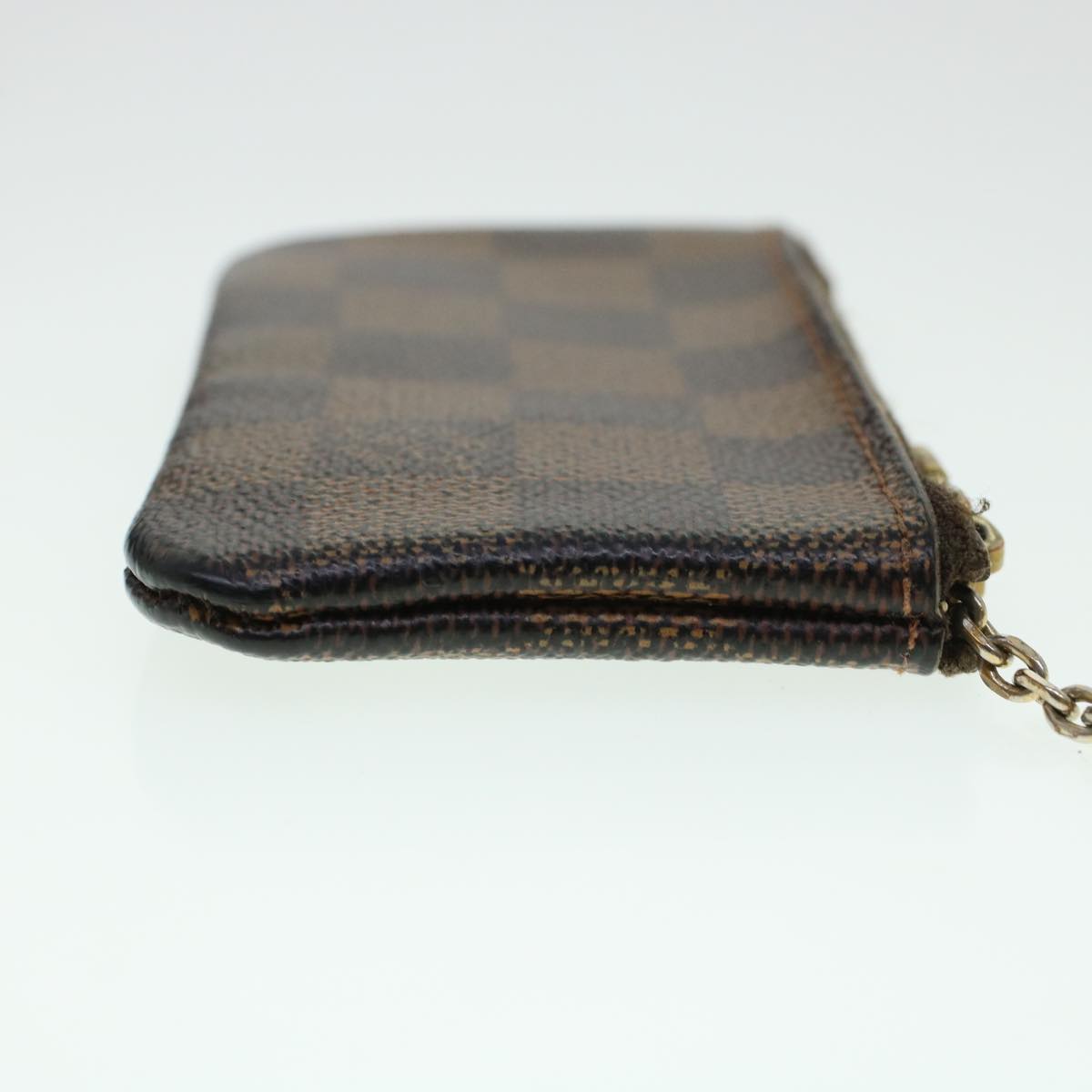 LOUIS VUITTON Damier Ebene Pochette Cles Coin Purse N62658 LV 45352