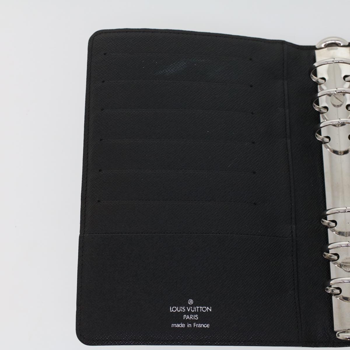 LOUIS VUITTON Damier Graphite Agenda MM Day Planner Cover R20242 LV 45358