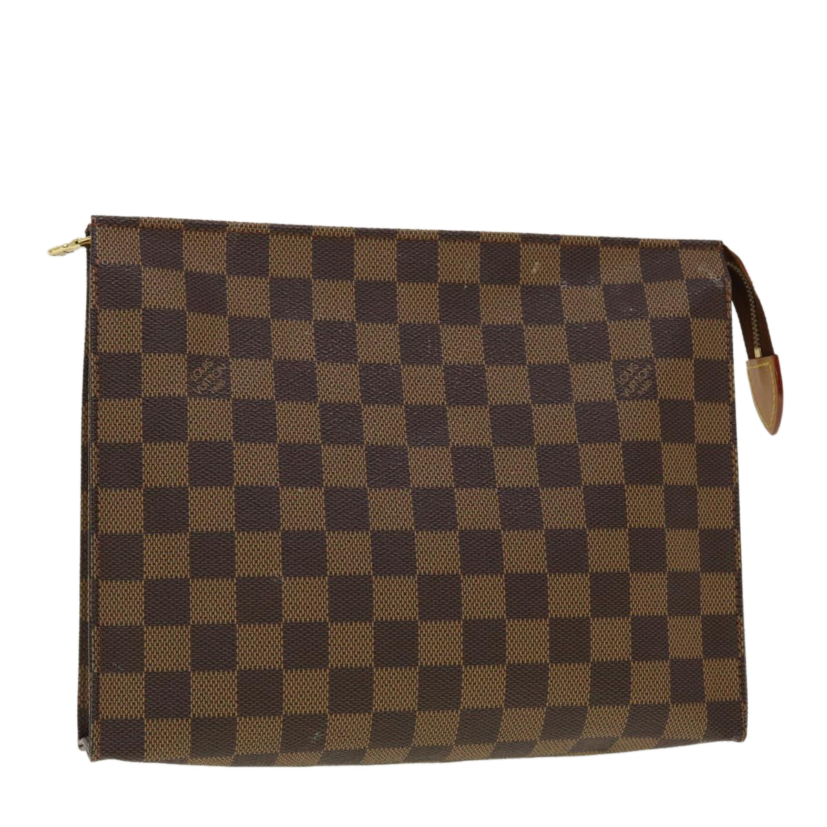 LOUIS VUITTON Damier Ebene Poche Toilette 26 Pouch N47543 LV 45360