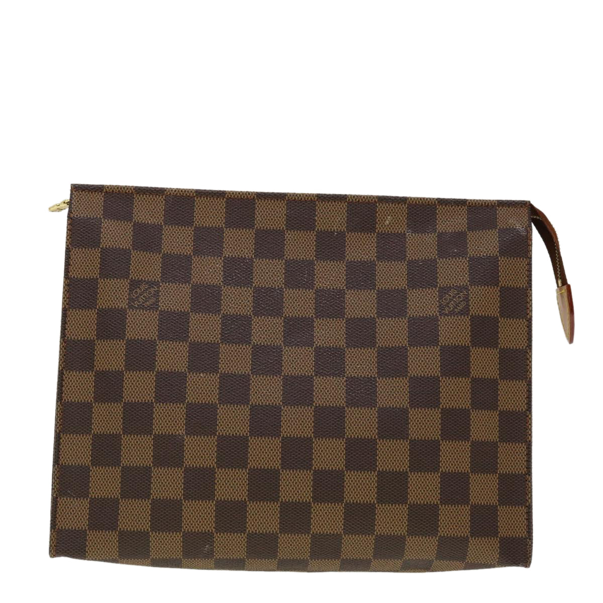 LOUIS VUITTON Damier Ebene Poche Toilette 26 Pouch N47543 LV 45360