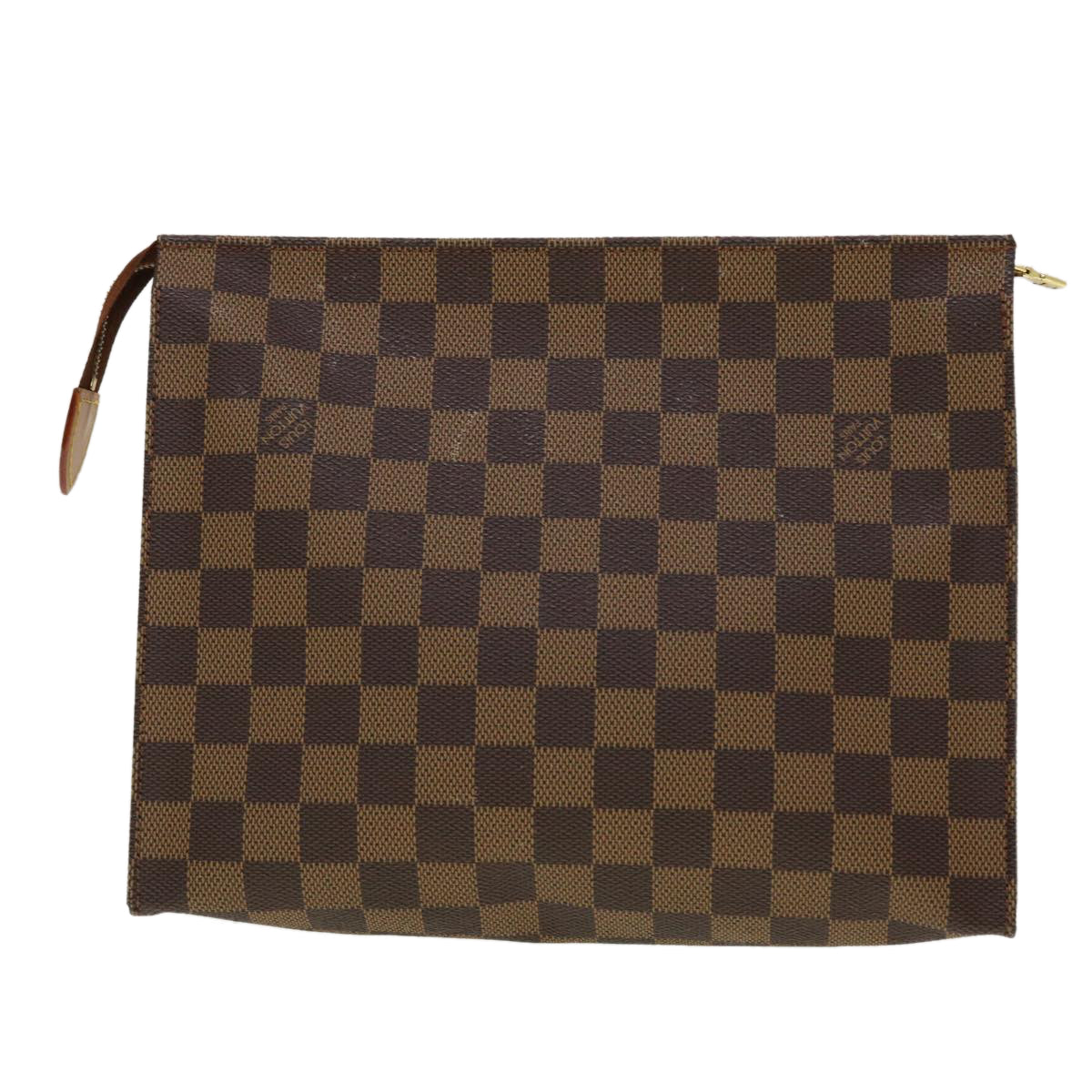 LOUIS VUITTON Damier Ebene Poche Toilette 26 Pouch N47543 LV 45360