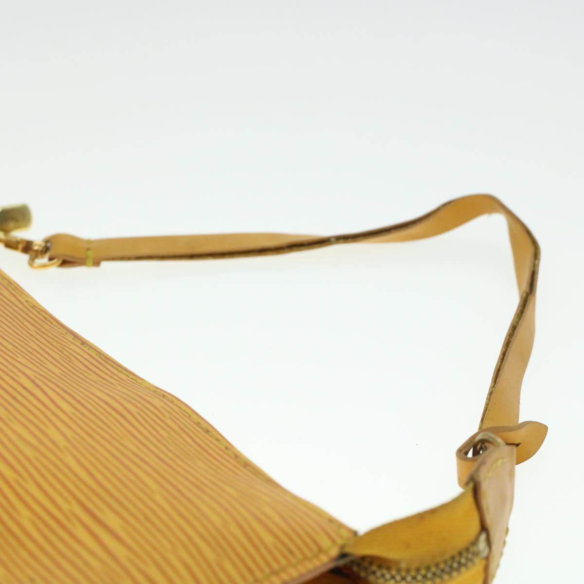 LOUIS VUITTON Epi Pochette Accessoires Pouch Yellow M52989 LV 45368
