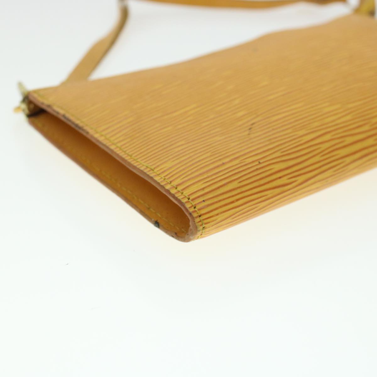LOUIS VUITTON Epi Pochette Accessoires Pouch Yellow M52989 LV 45368