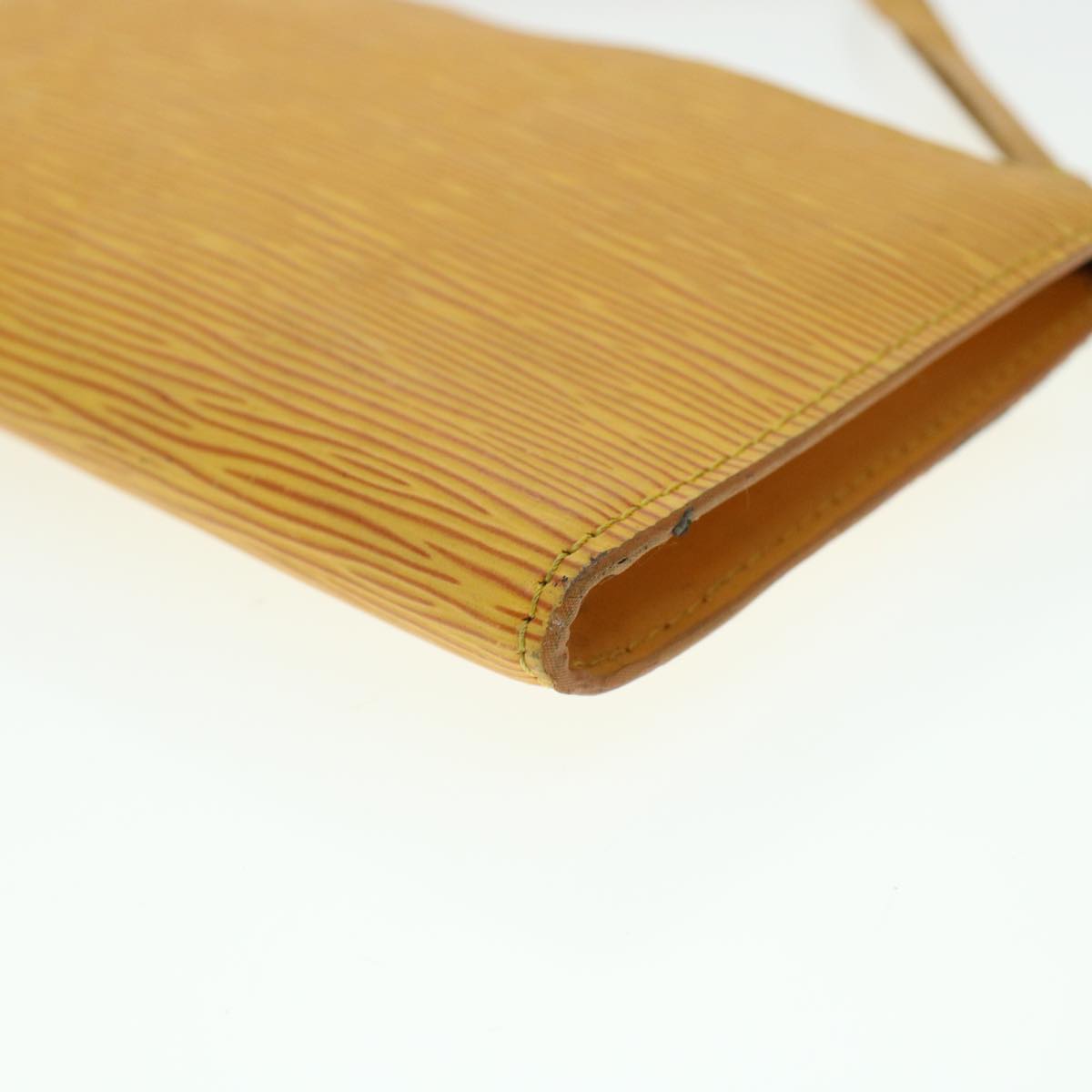 LOUIS VUITTON Epi Pochette Accessoires Pouch Yellow M52989 LV 45368