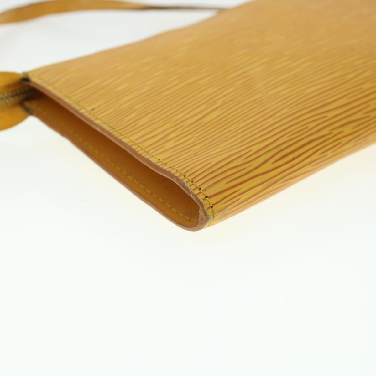 LOUIS VUITTON Epi Pochette Accessoires Pouch Yellow M52989 LV 45368