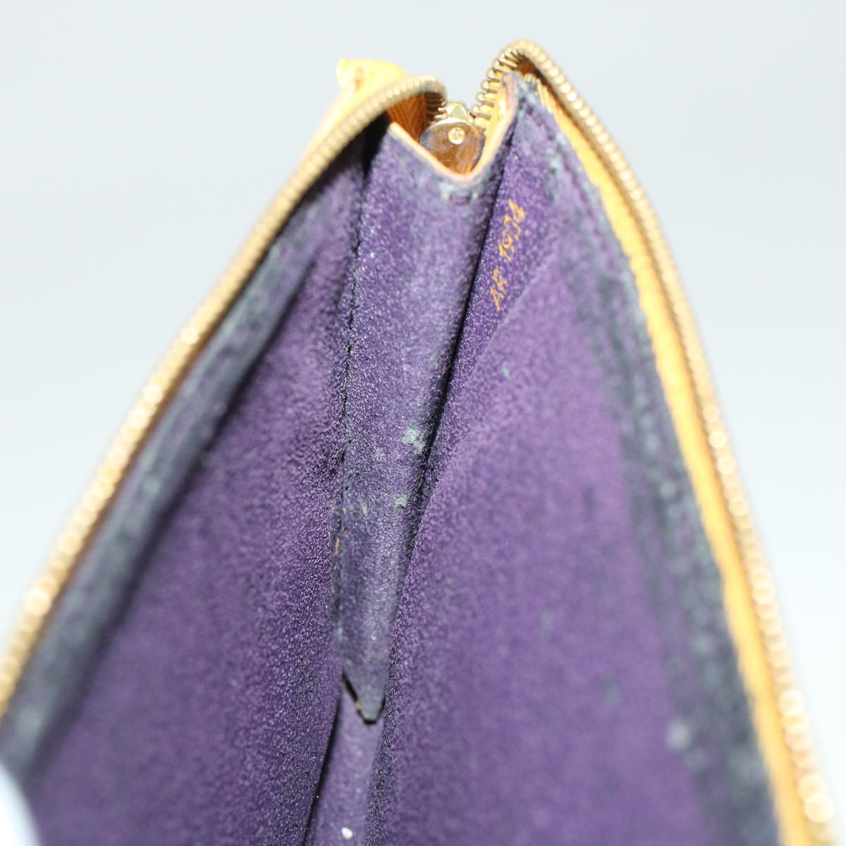 LOUIS VUITTON Epi Pochette Accessoires Pouch Yellow M52989 LV 45368