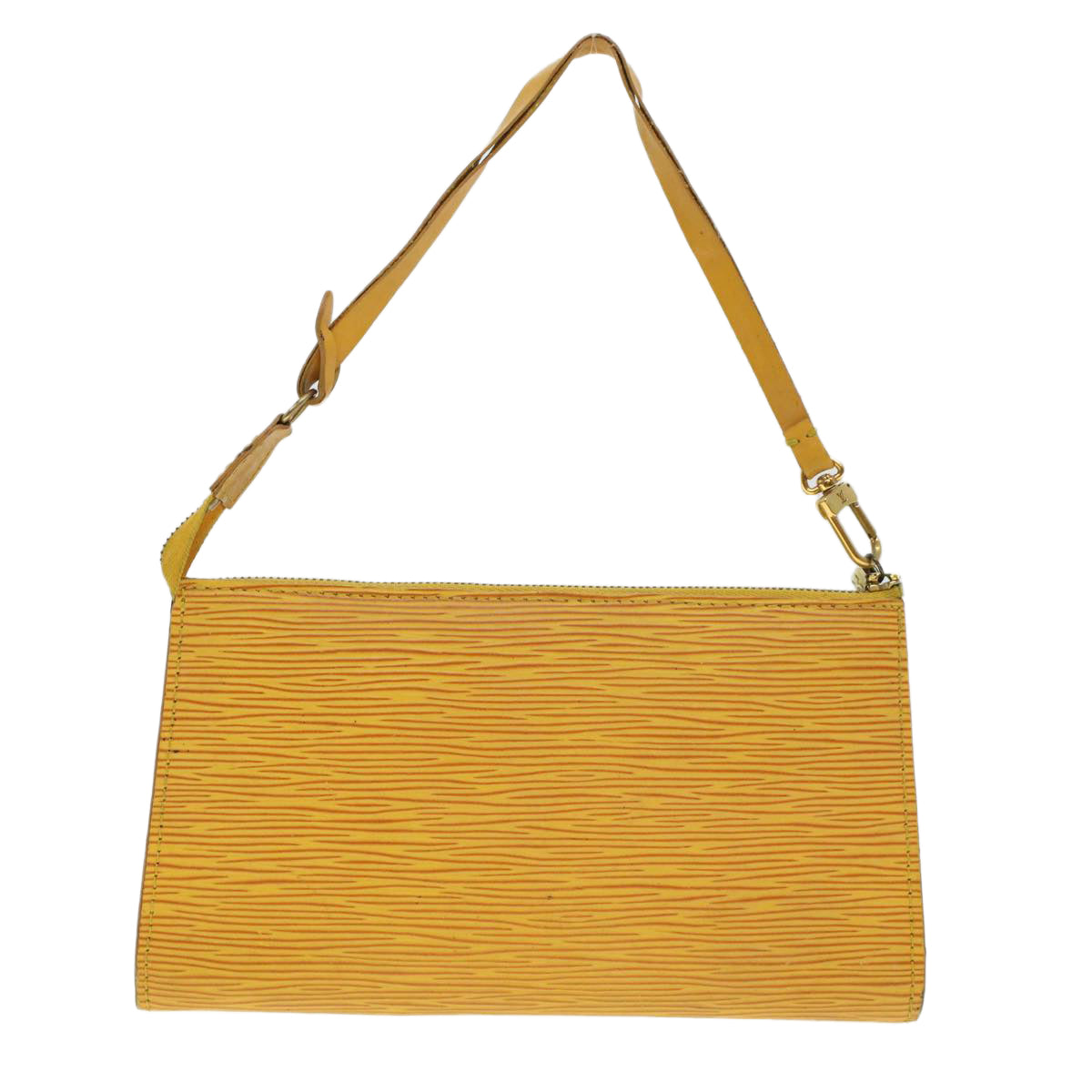 LOUIS VUITTON Epi Pochette Accessoires Pouch Yellow M52989 LV 45368