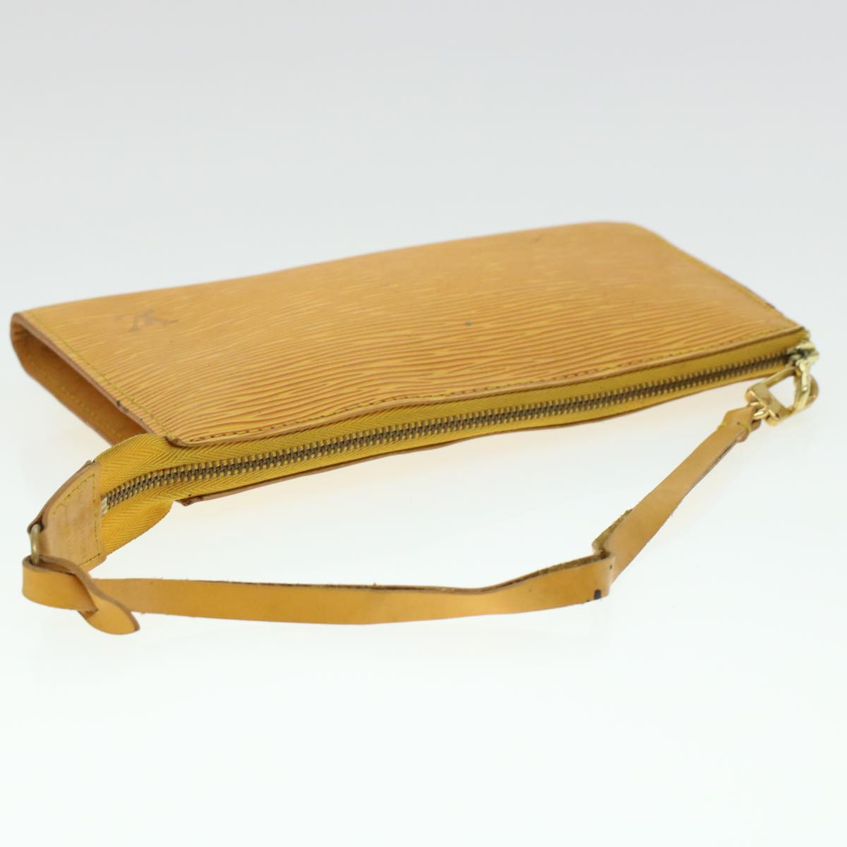 LOUIS VUITTON Epi Pochette Accessoires Pouch Yellow M52989 LV 45368