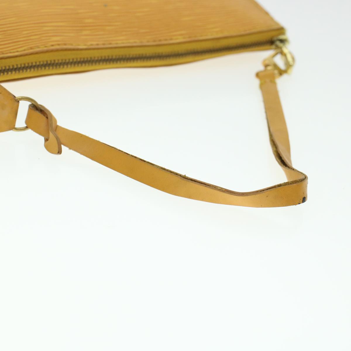 LOUIS VUITTON Epi Pochette Accessoires Pouch Yellow M52989 LV 45368