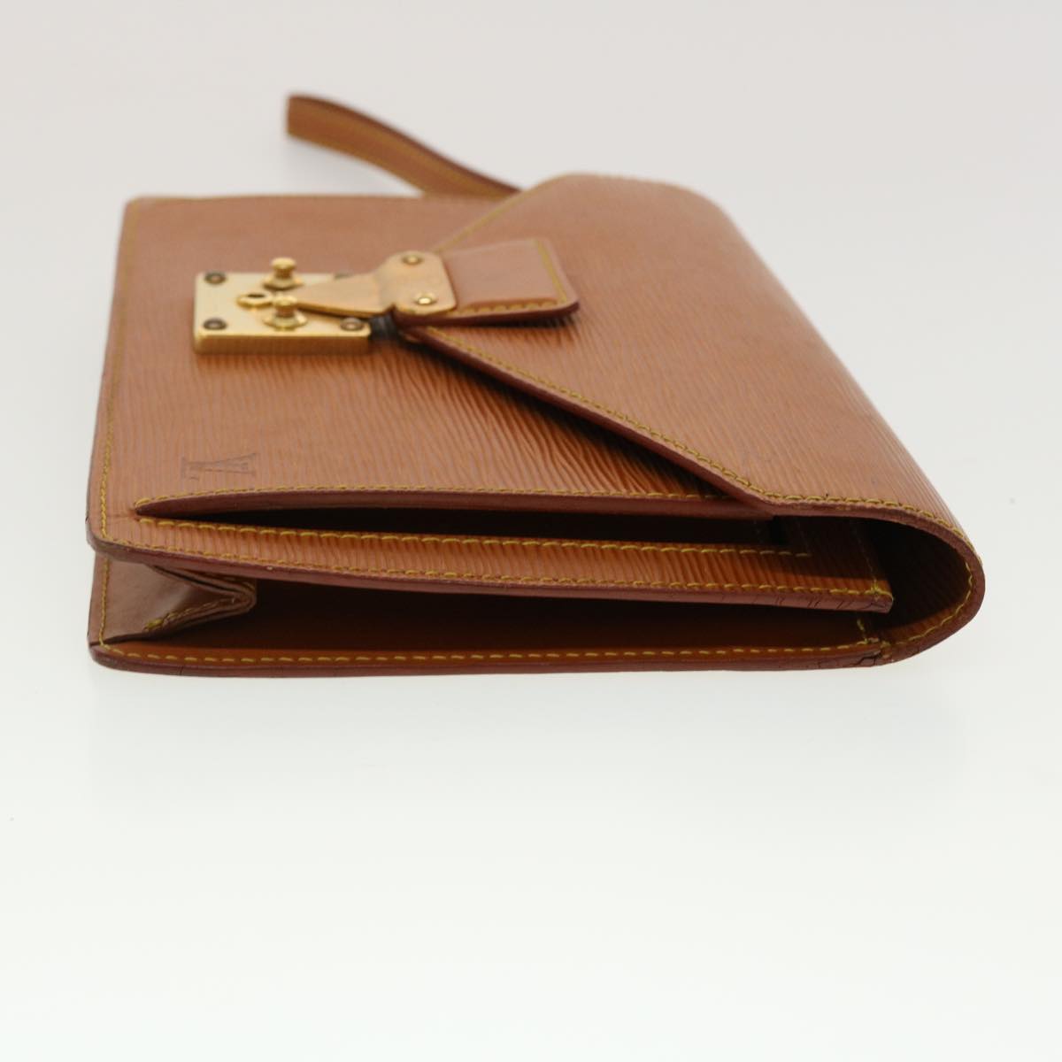 LOUIS VUITTON Epi Serie Dragonne Hand Bag Brown M52618 LV 45374