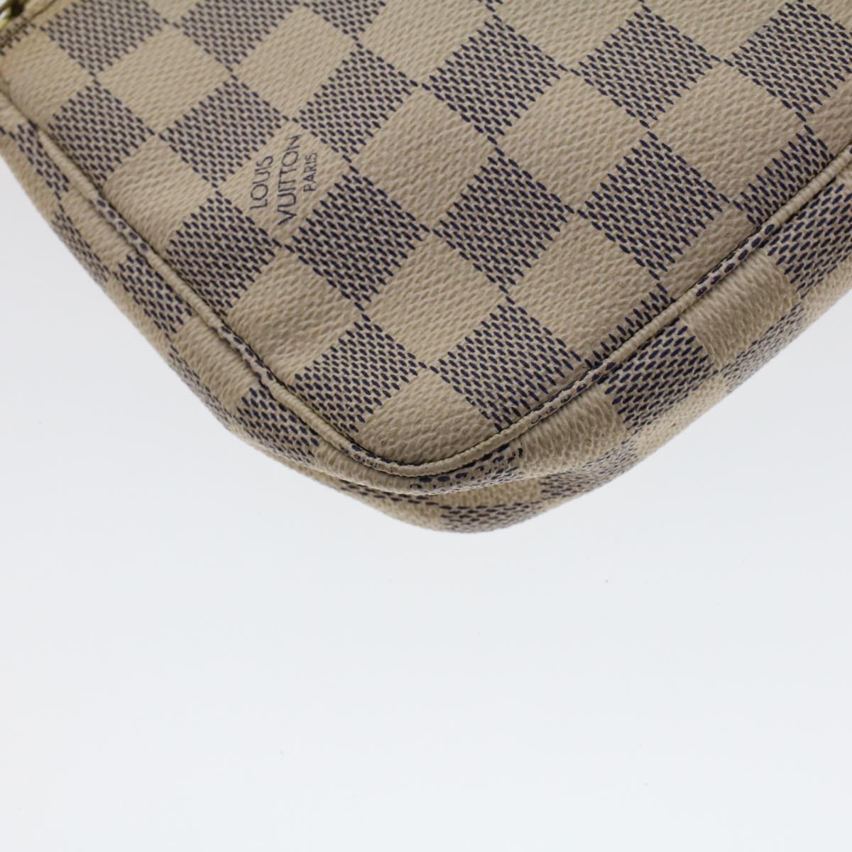 LOUIS VUITTON Damier Azur Pochette Accessoires Pouch N51986 LV 45376