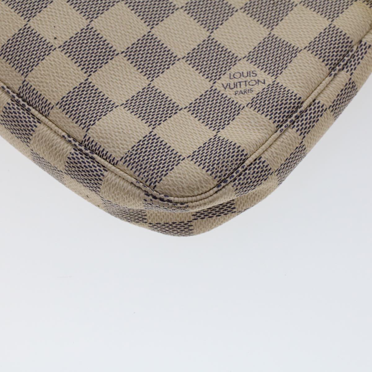 LOUIS VUITTON Damier Azur Pochette Accessoires Pouch N51986 LV 45376