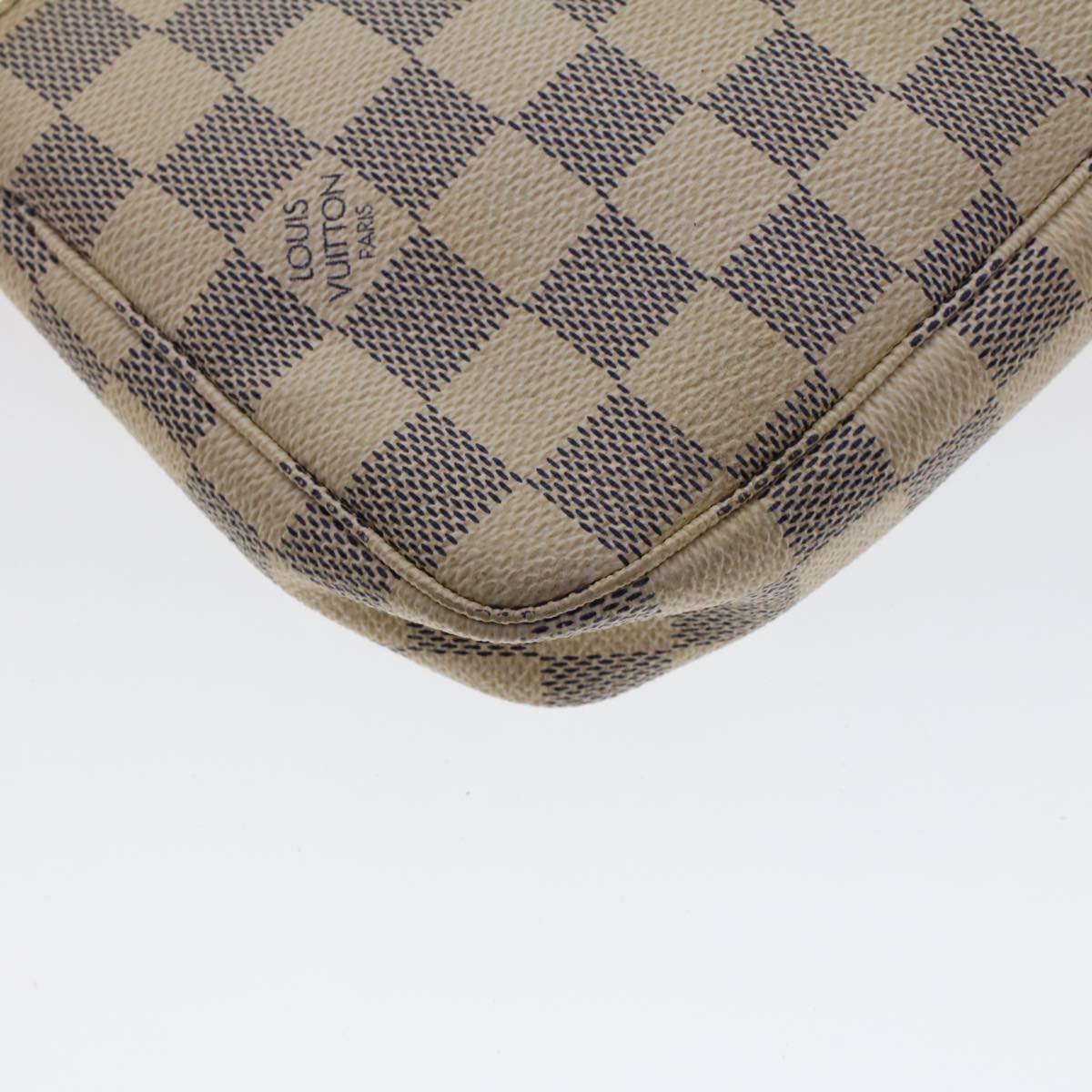 LOUIS VUITTON Damier Azur Pochette Accessoires Pouch N51986 LV 45376
