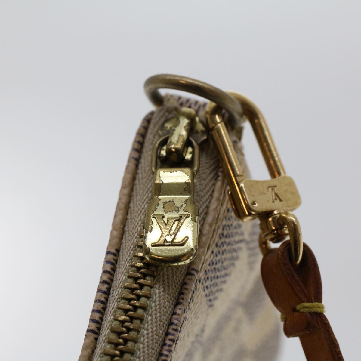 LOUIS VUITTON Damier Azur Pochette Accessoires Pouch N51986 LV 45376