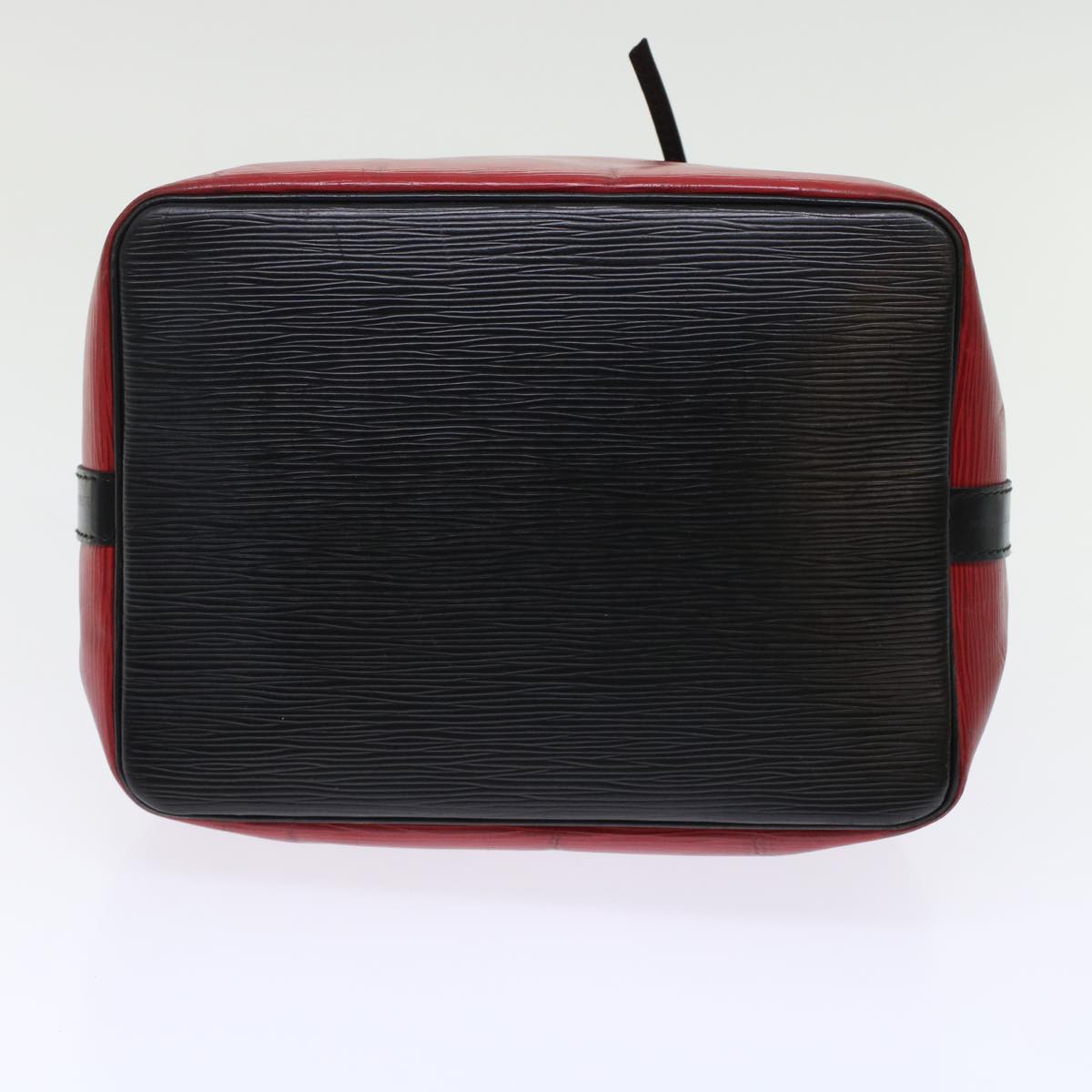 LOUIS VUITTON Epi Petit Noe Shoulder Bag Bicolor Black Red M44172 LV 45384