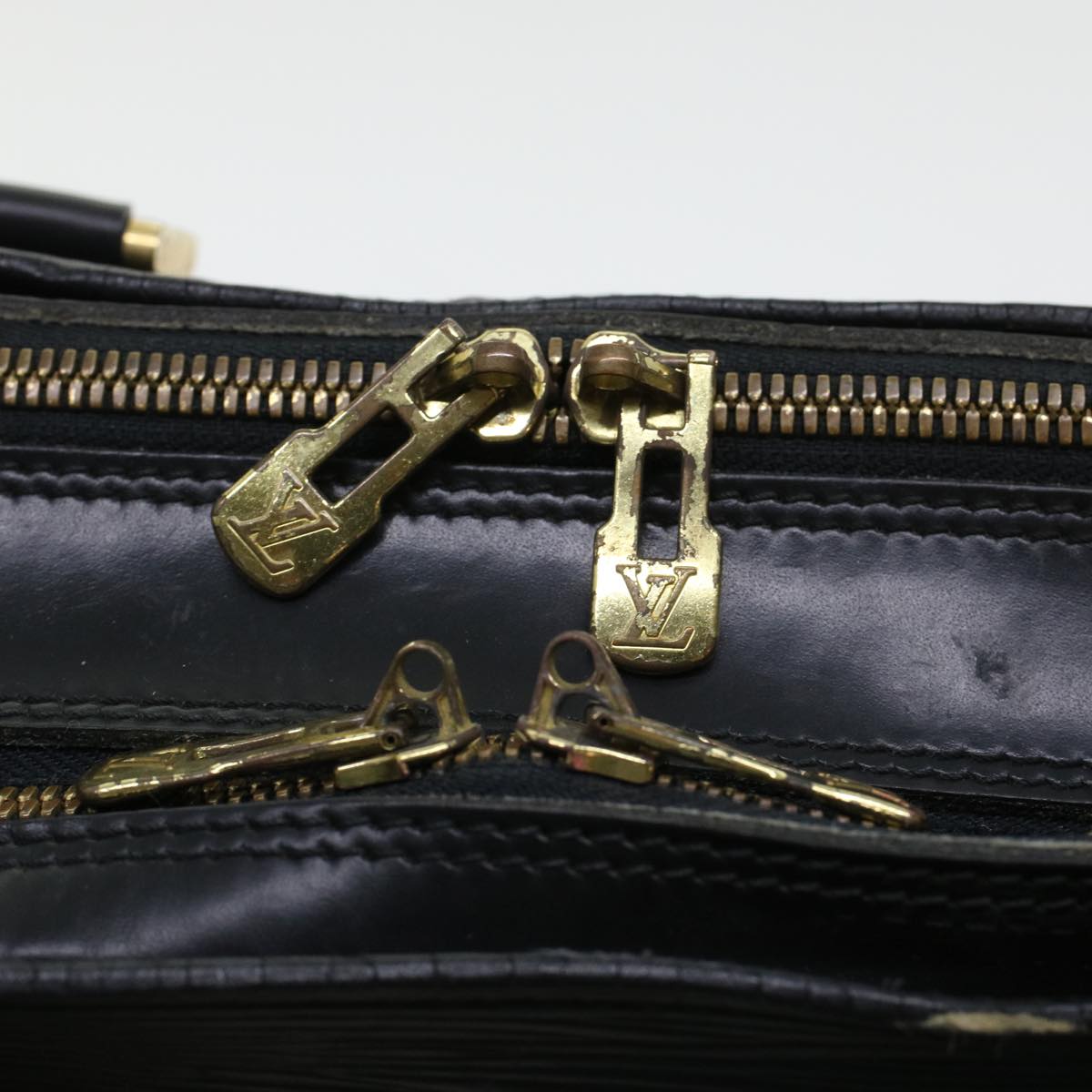LOUIS VUITTON Epi Sorbonne Business Bag Black M54512 LV 45386