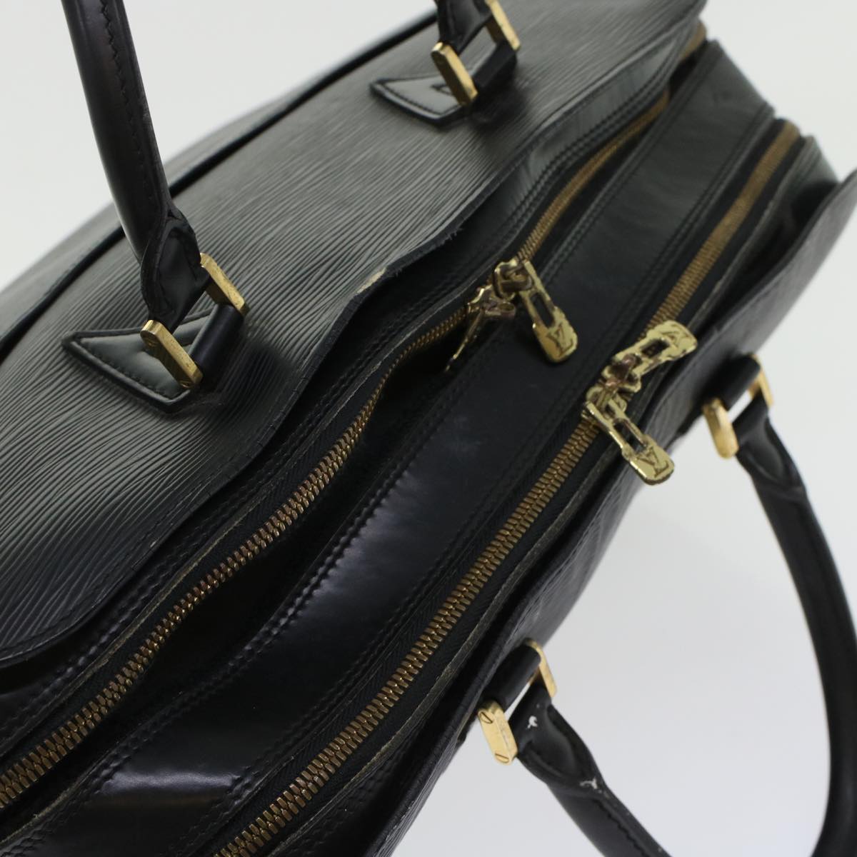 LOUIS VUITTON Epi Sorbonne Business Bag Black M54512 LV 45386