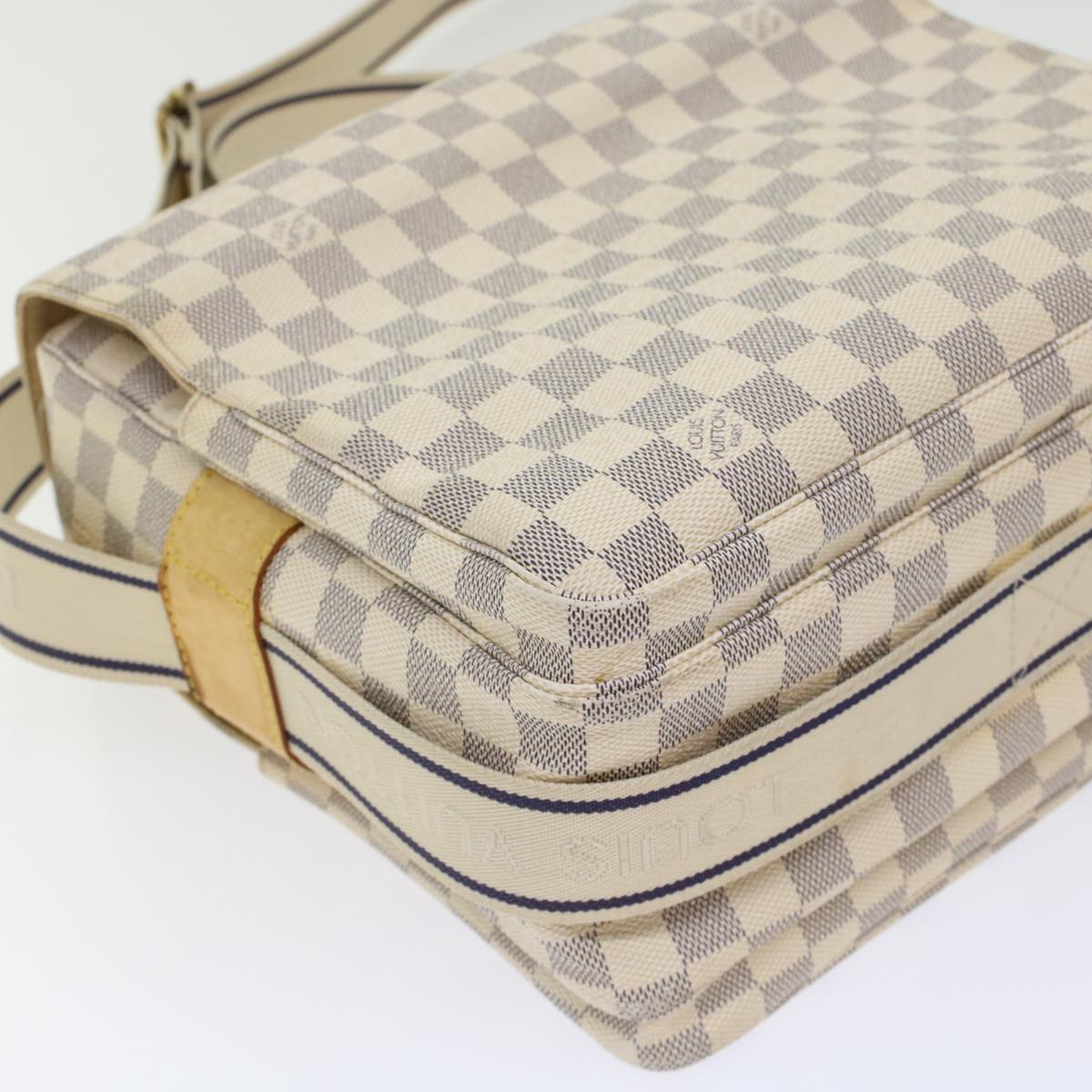 LOUIS VUITTON Damier Azur Naviglio Shoulder Bag N51189 LV 45403