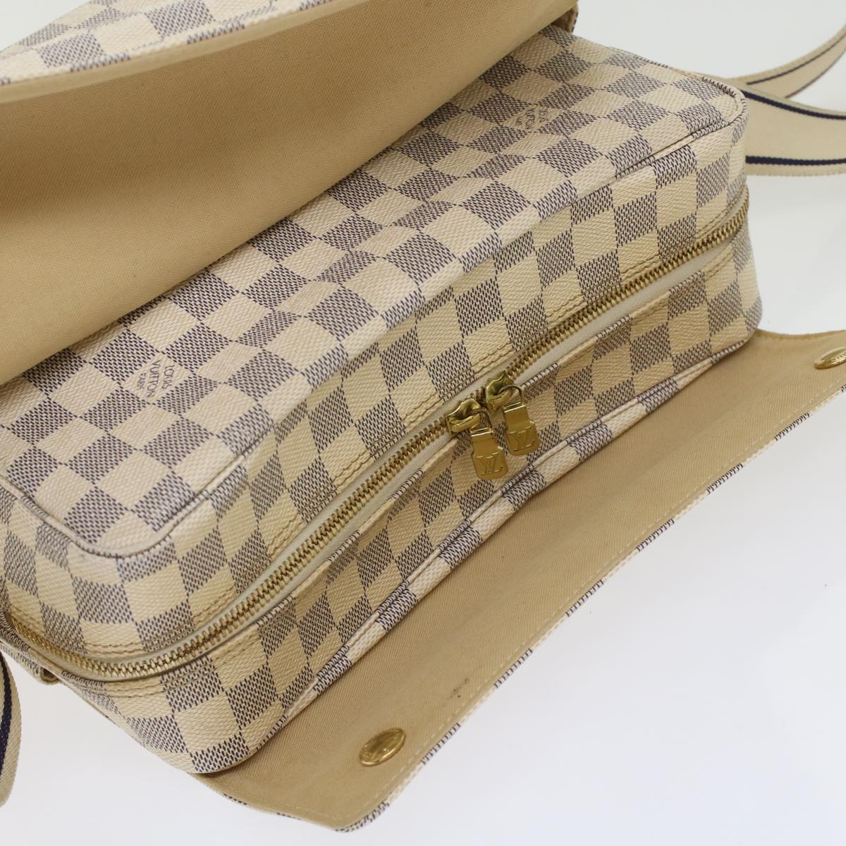 LOUIS VUITTON Damier Azur Naviglio Shoulder Bag N51189 LV 45403