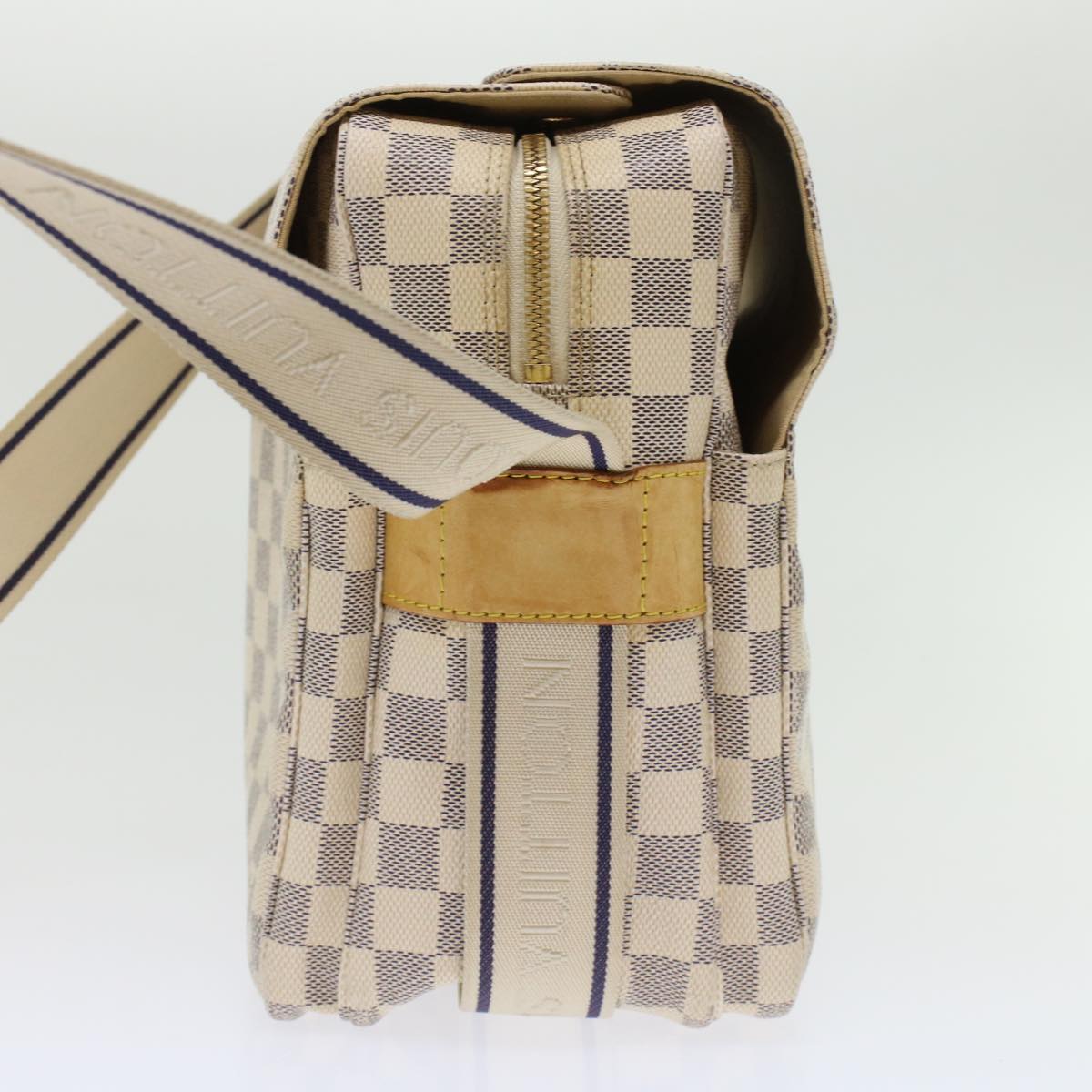 LOUIS VUITTON Damier Azur Naviglio Shoulder Bag N51189 LV 45403