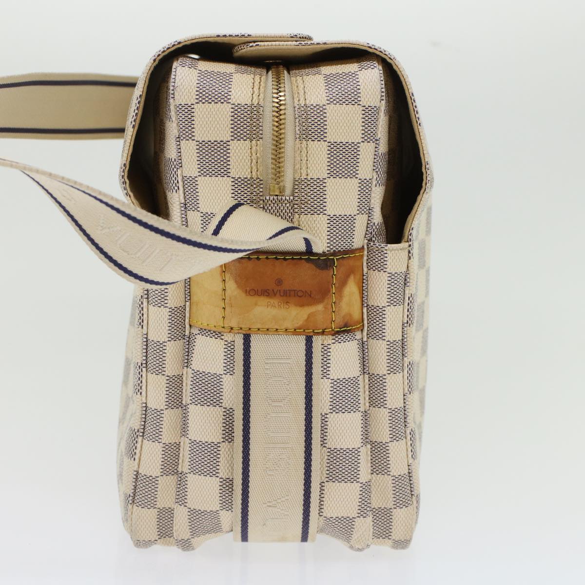 LOUIS VUITTON Damier Azur Naviglio Shoulder Bag N51189 LV 45403