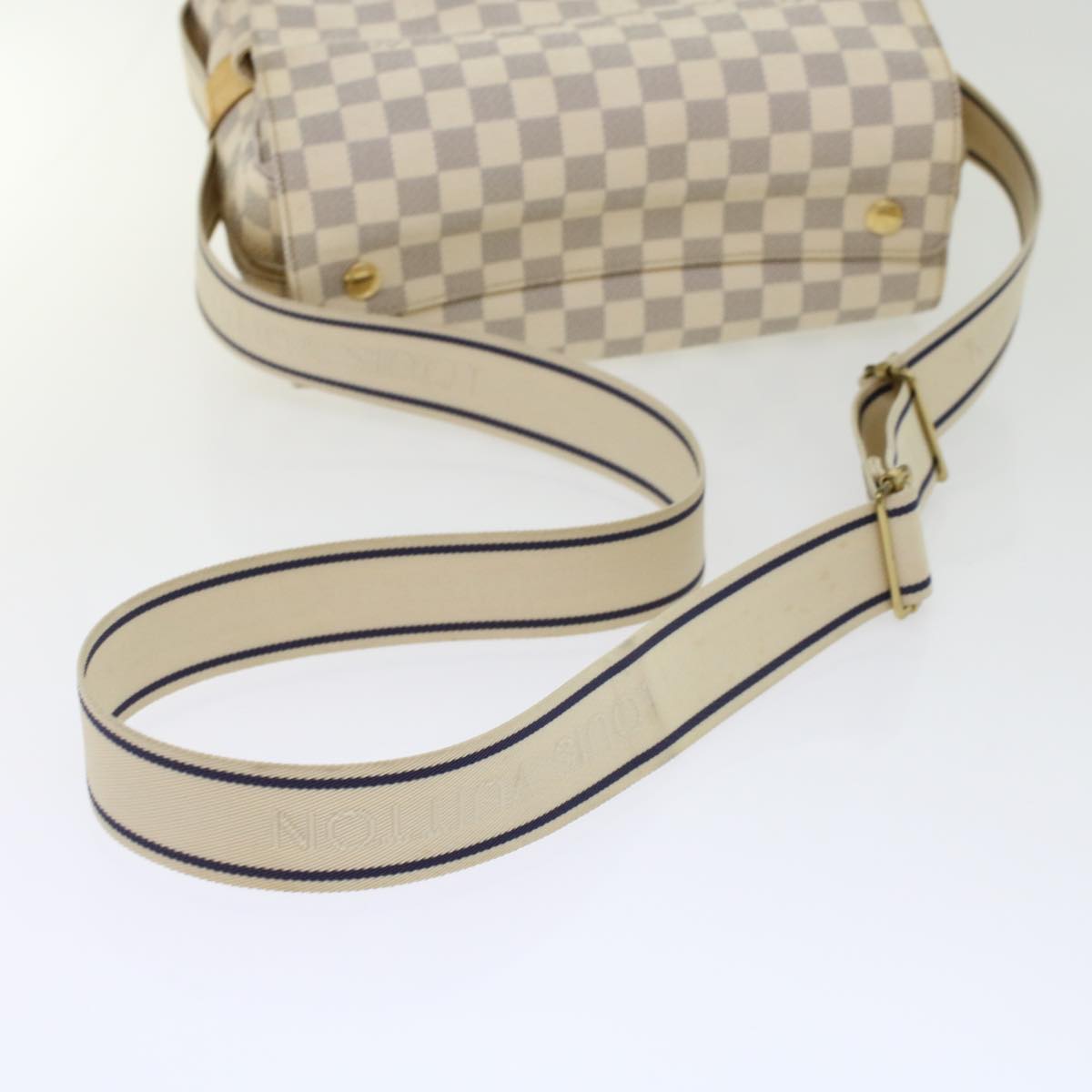 LOUIS VUITTON Damier Azur Naviglio Shoulder Bag N51189 LV 45403