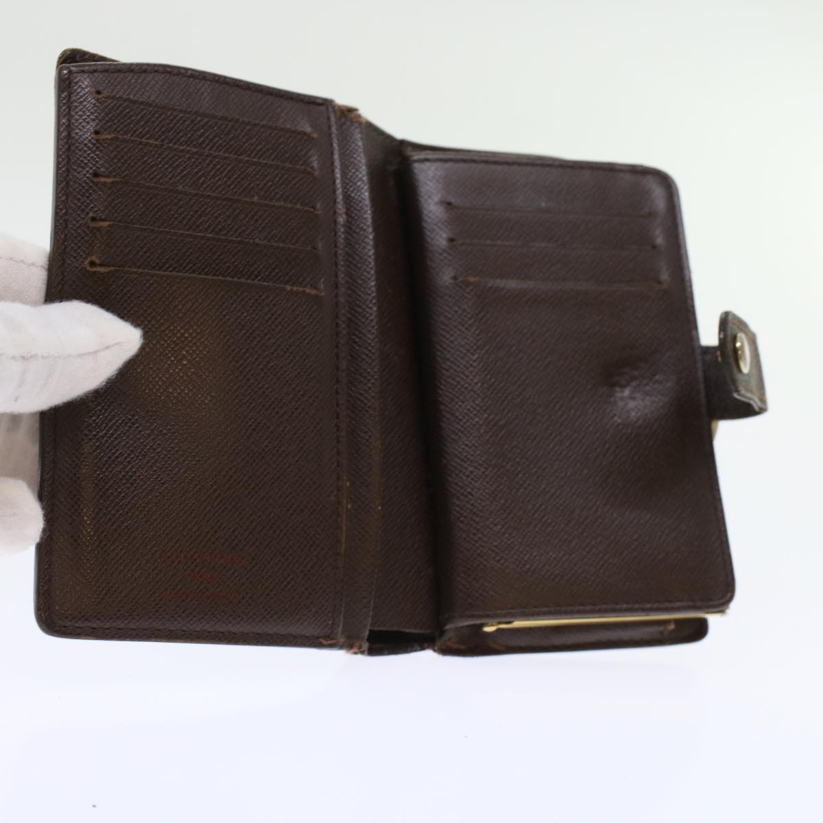 LOUIS VUITTON Damier Ebene Wallet 3Set LV 45406