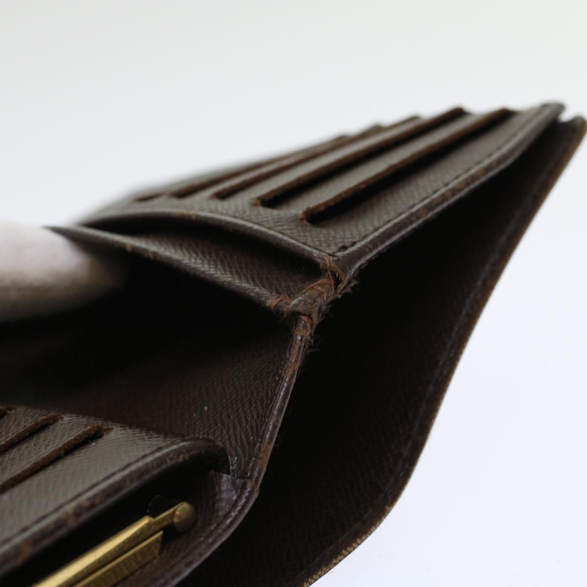 LOUIS VUITTON Damier Ebene Wallet 3Set LV 45406