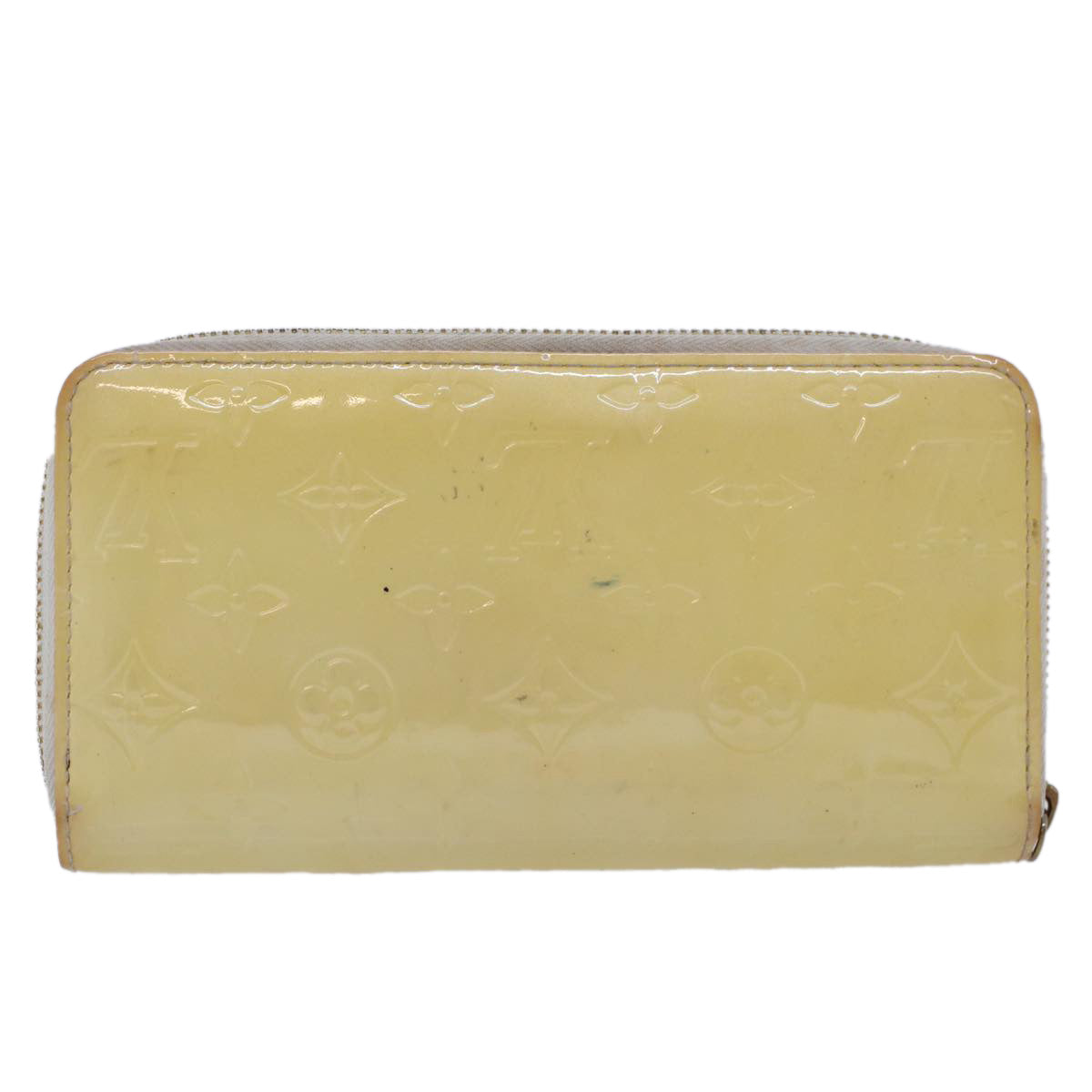 LOUIS VUITTON Monogram Vernis Zippy Wallet Wallet Perle M91471 LV 45414