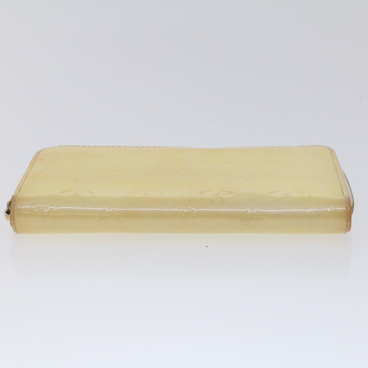 LOUIS VUITTON Monogram Vernis Zippy Wallet Wallet Perle M91471 LV 45414