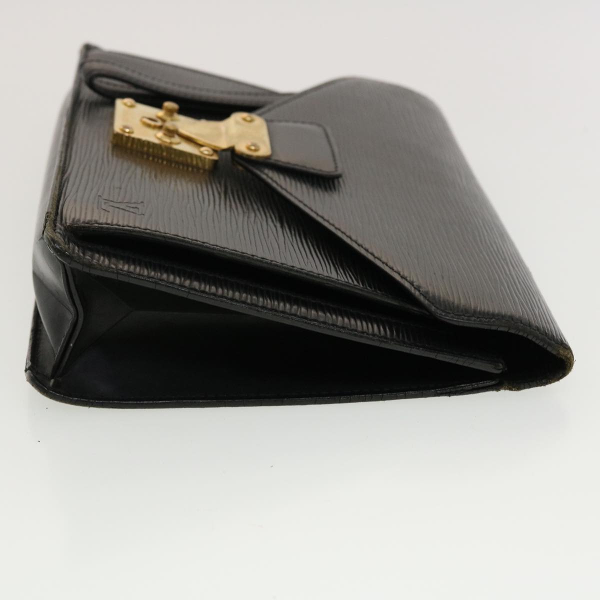 LOUIS VUITTON Epi Serie Dragonne Hand Bag Black M52612 LV 45416
