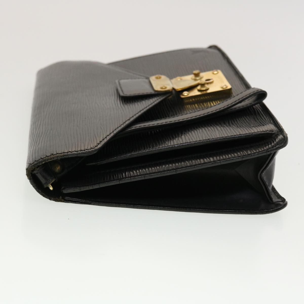 LOUIS VUITTON Epi Serie Dragonne Hand Bag Black M52612 LV 45416